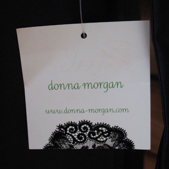 NWT Donna Morgan Blue Silk Dress - Picture 7 of 8